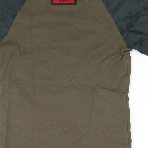 DFND Boys Brown   Basic T-Shirt Size 9-10 Years