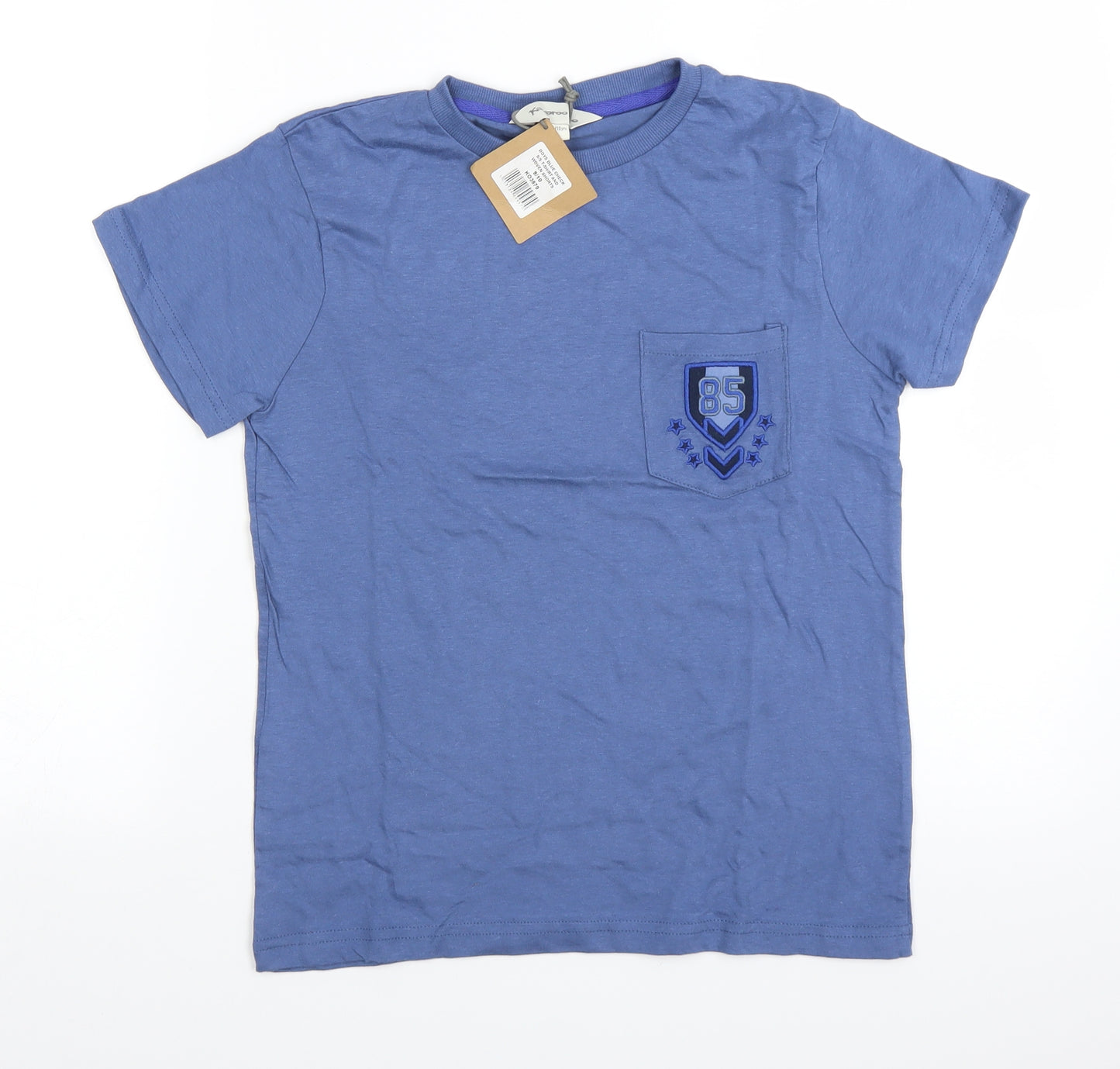 kangaroo poo Boys Blue   Basic T-Shirt Size 9-10 Years