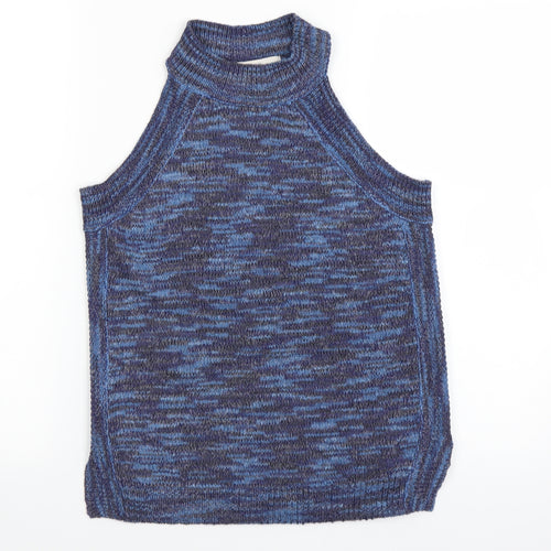 George Womens Blue  Knit Pullover Jumper Size 8
