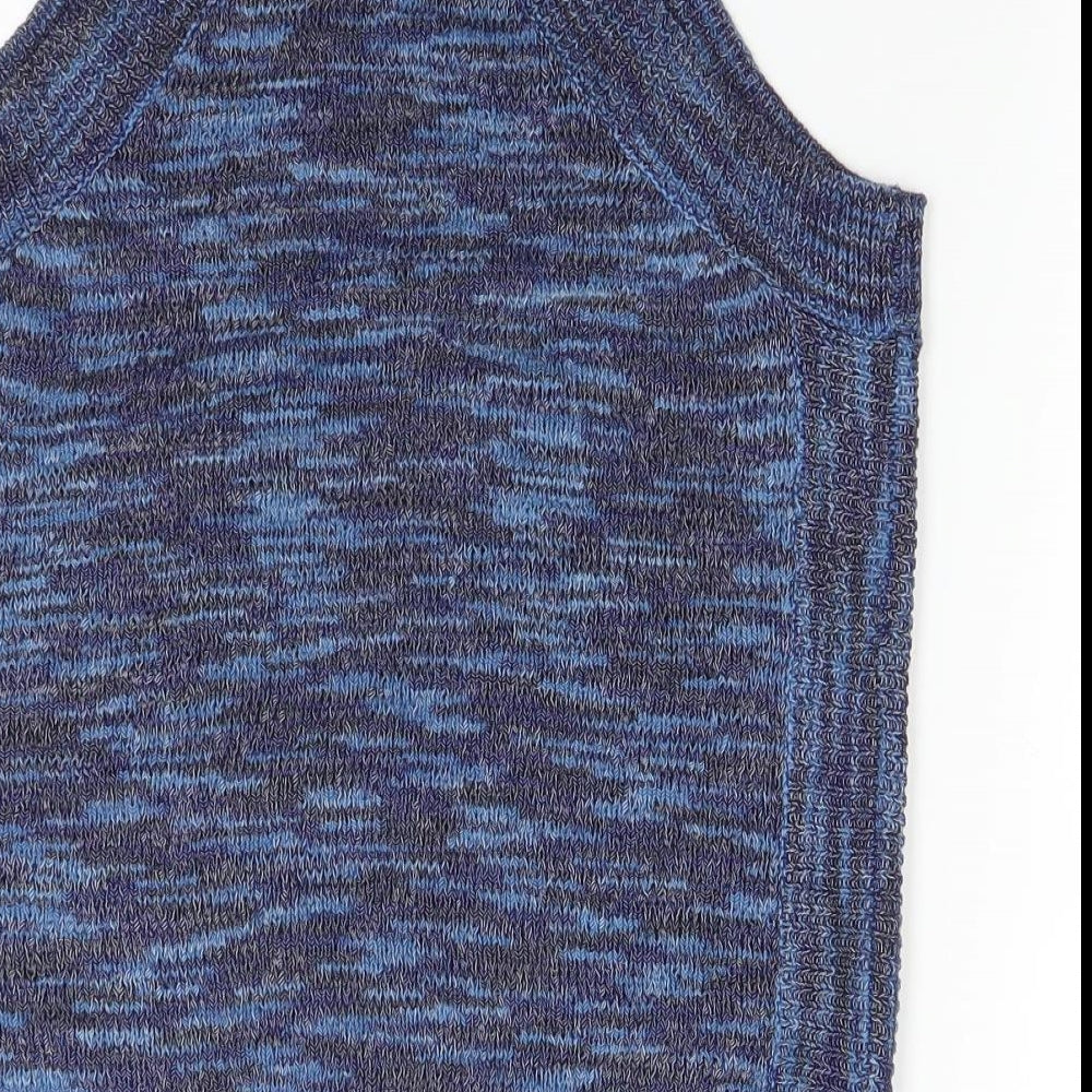 George Womens Blue  Knit Pullover Jumper Size 8
