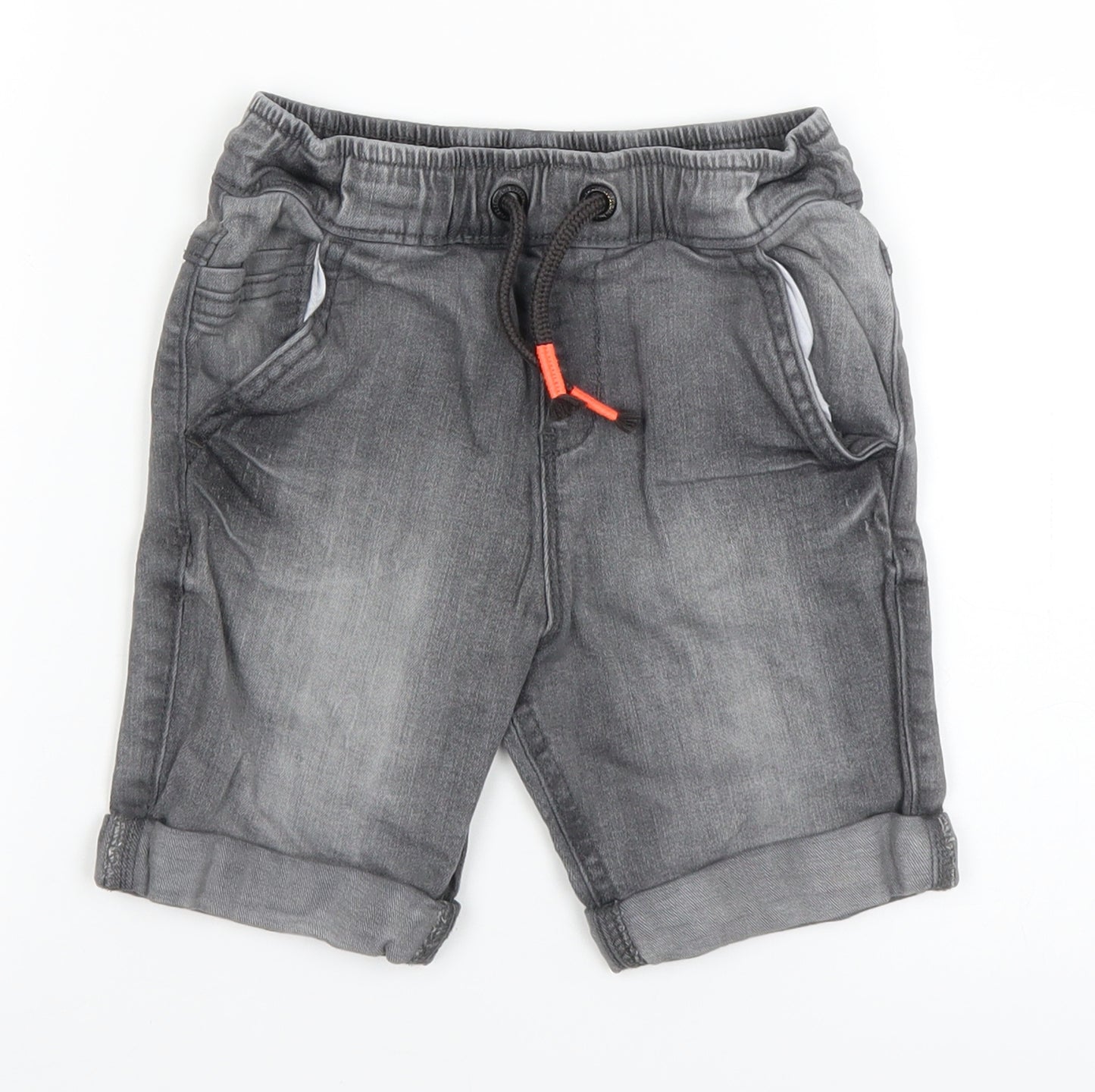George Boys Grey  Denim Bermuda Shorts Size 4-5 Years