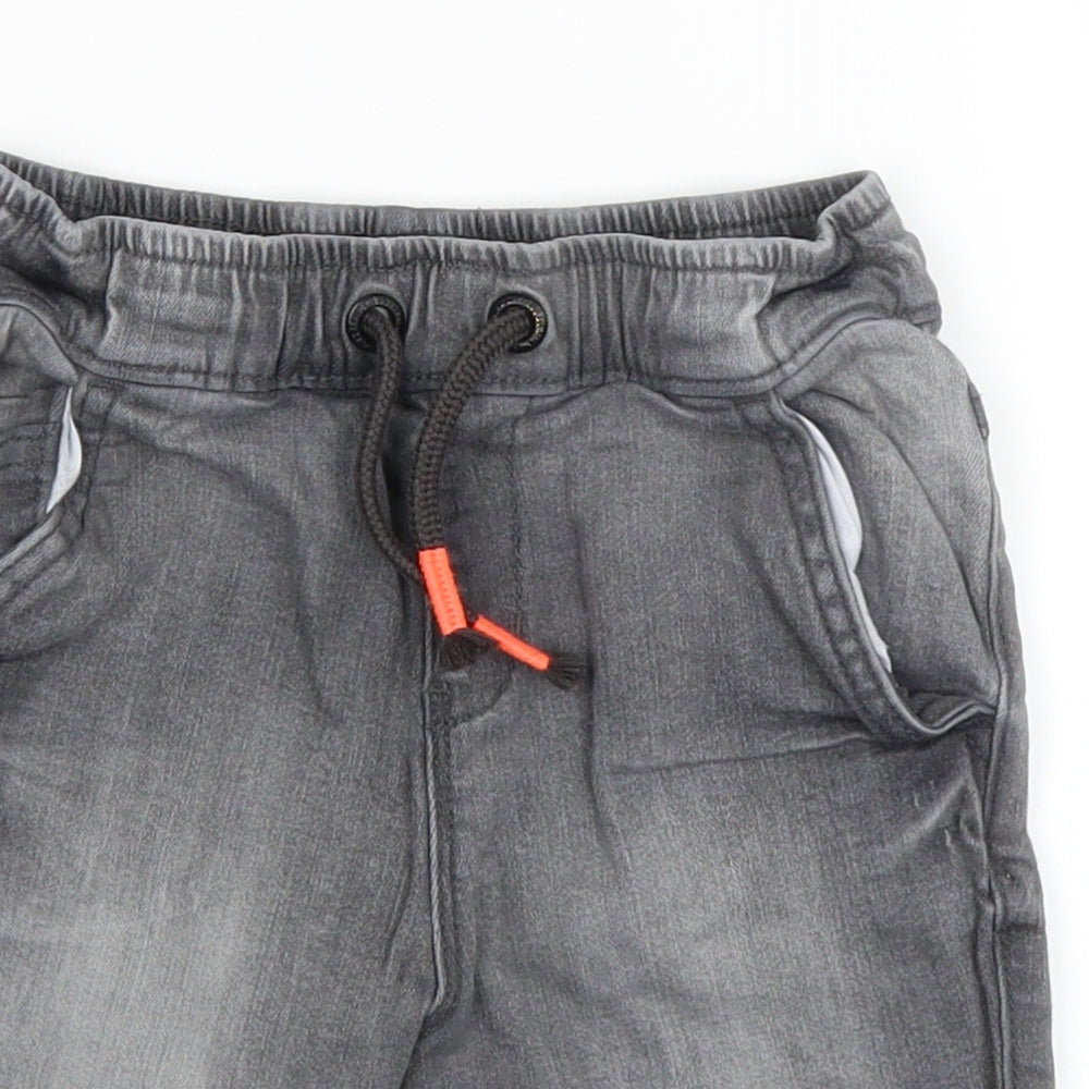 George Boys Grey  Denim Bermuda Shorts Size 4-5 Years