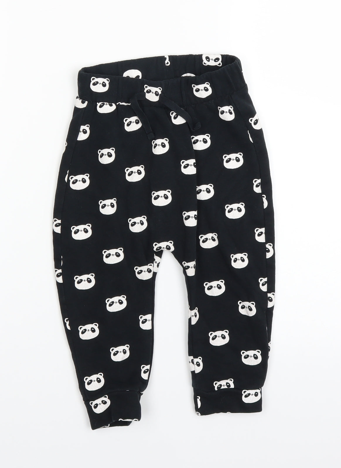 George Baby Black   Sweatpants Trousers Size 18-24 Months  - Panda