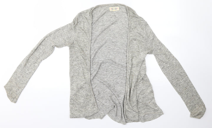 New Look Womens Grey  Fleece Basic Blouse Size 10