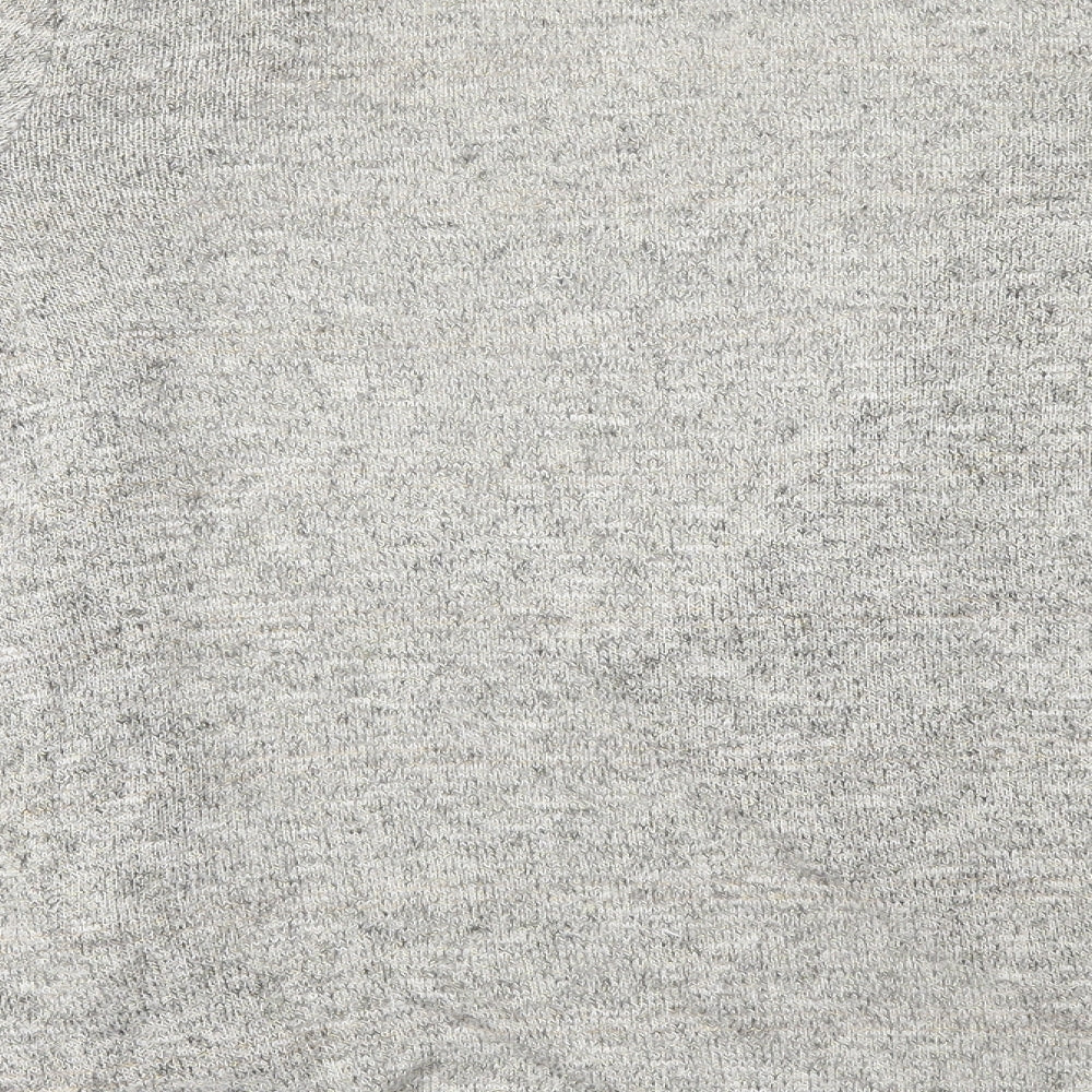 New Look Womens Grey  Fleece Basic Blouse Size 10