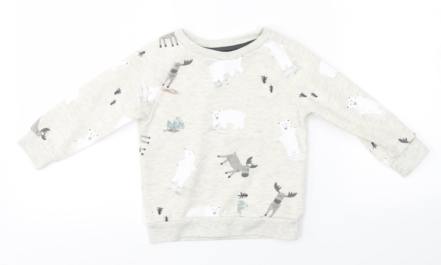 Primark Baby White  Knit Pullover Jumper Size 12-18 Months