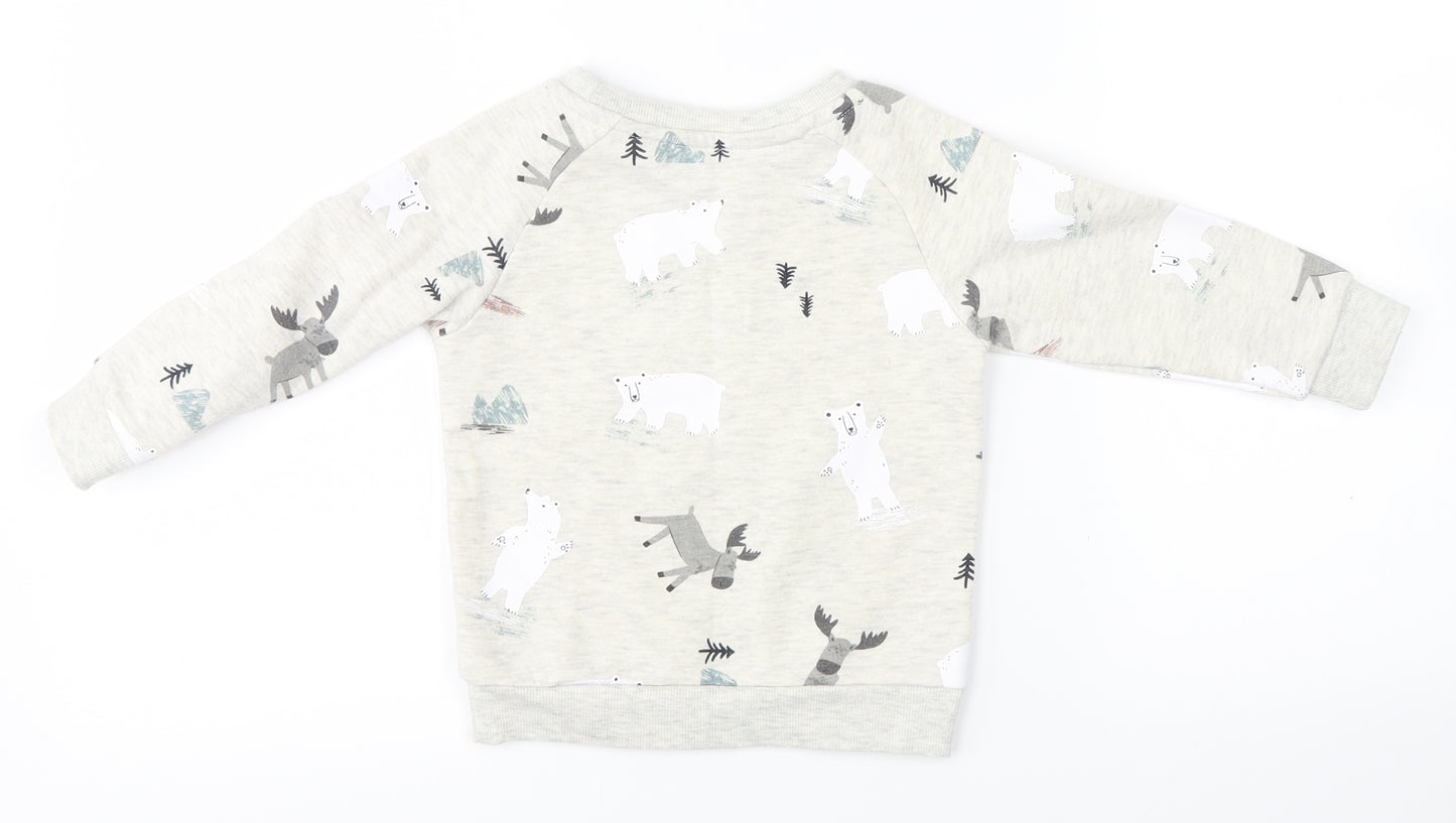 Primark Baby White  Knit Pullover Jumper Size 12-18 Months