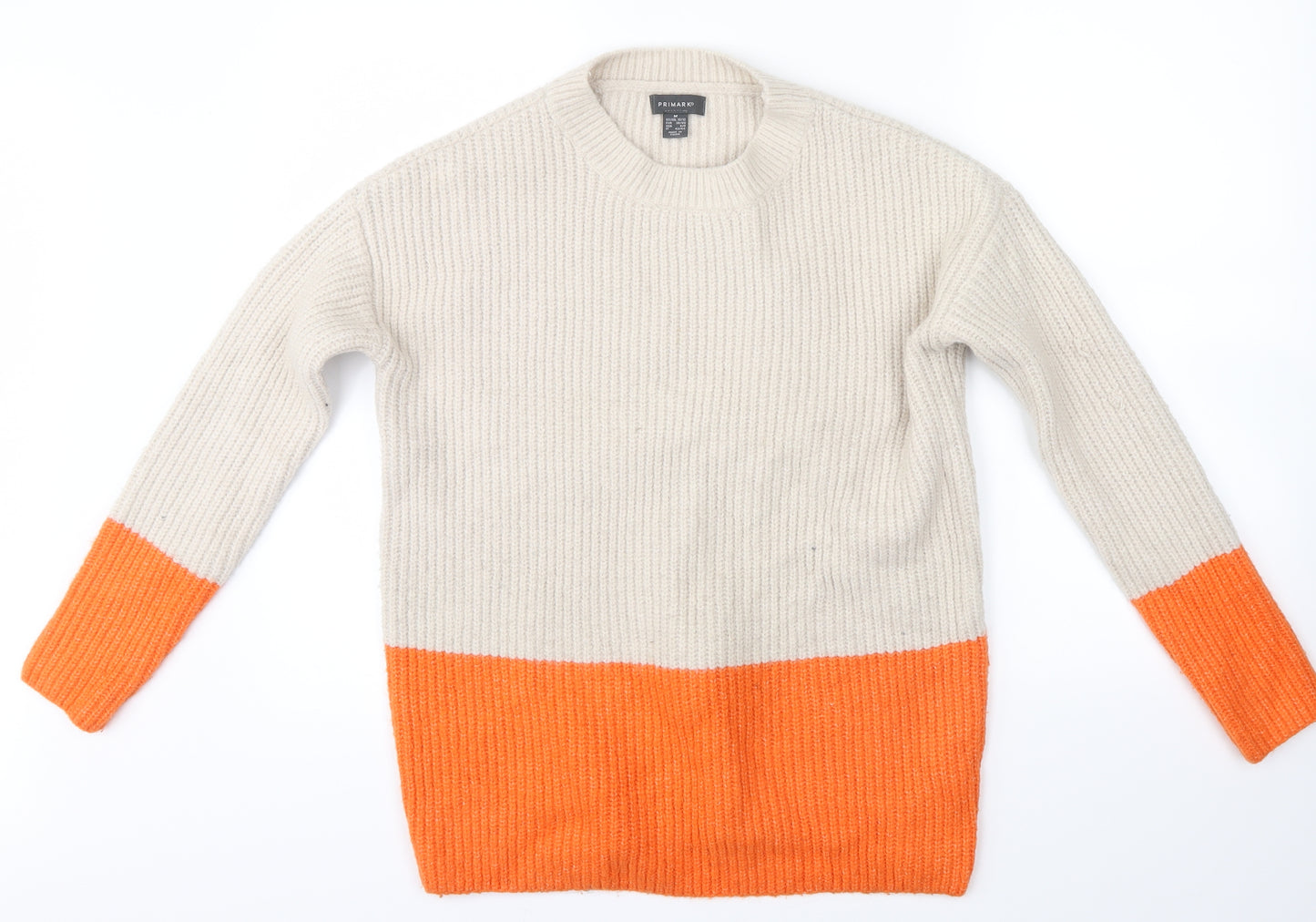 Primark Mens White   Cardigan Jumper Size M