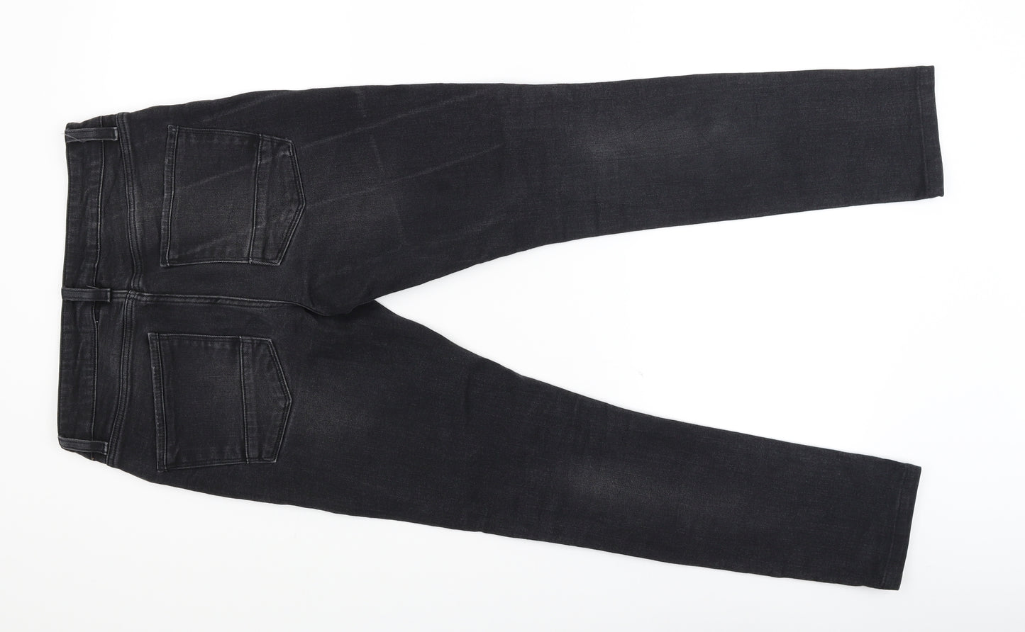 Quality Goods Mens Black  Denim Tapered Jeans Size 29 L30 in