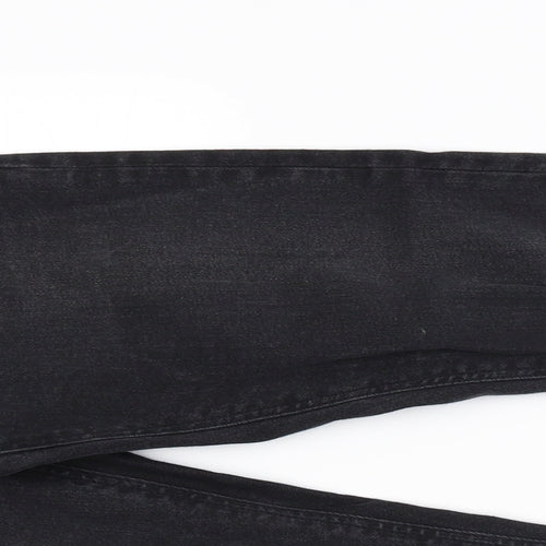Quality Goods Mens Black  Denim Tapered Jeans Size 29 L30 in