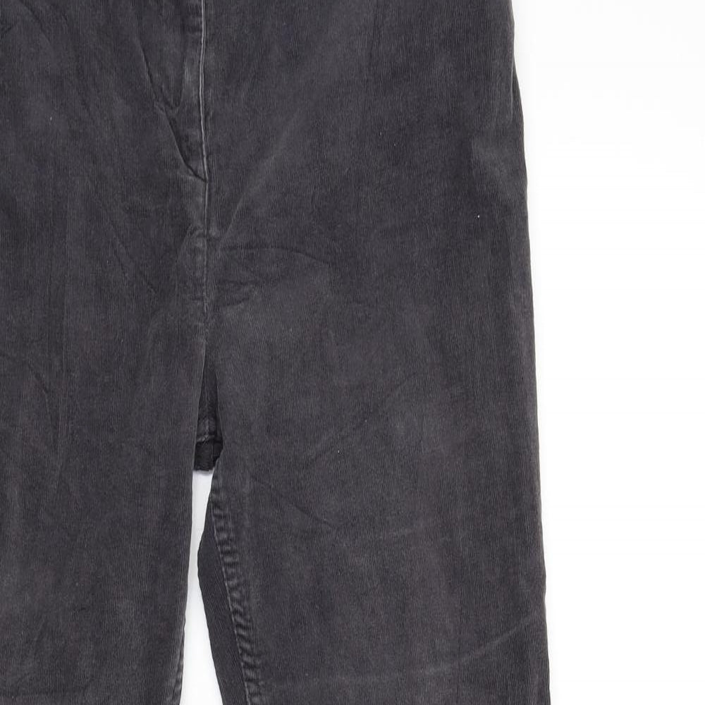 M&S Collection Womens Grey  Denim Straight Jeans Size 10 L28 in
