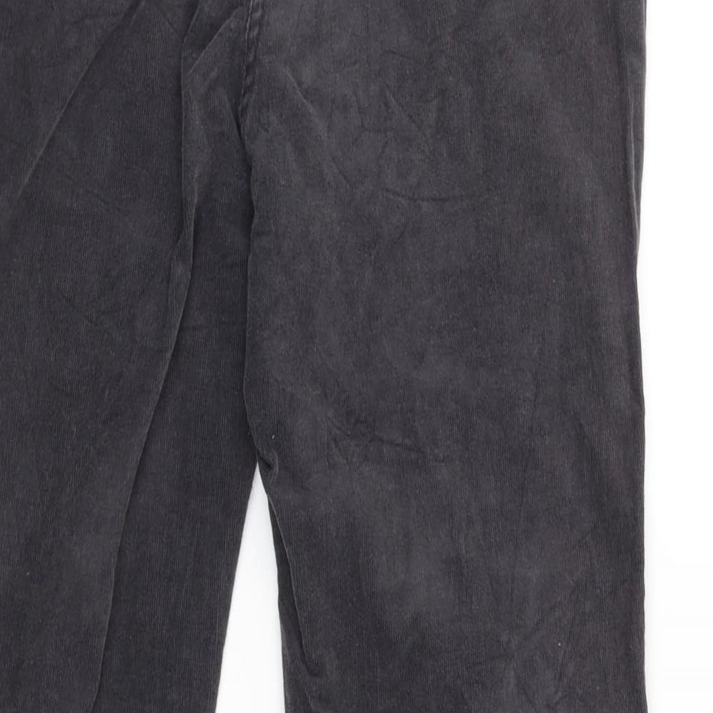 M&S Collection Womens Grey  Denim Straight Jeans Size 10 L28 in