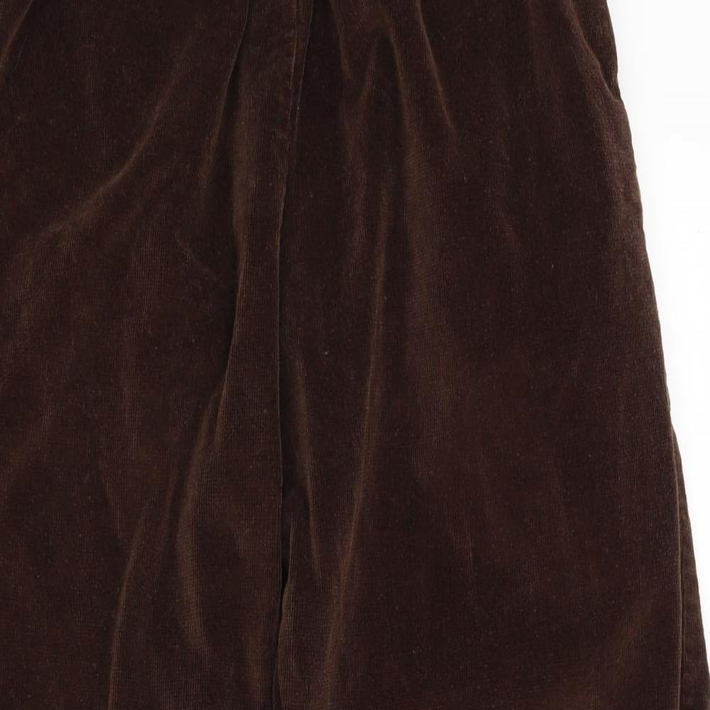 Able2Wear Womens Brown  Corduroy Chino Trousers Size L L25 in