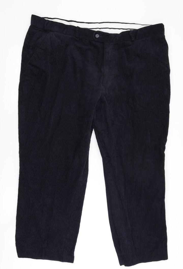 Premier MAN Mens Blue Corduroy Chino Trousers Size 44 in L24 in