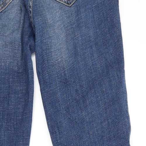 H&M Womens Blue  Denim Tapered Jeans Size M L28 in