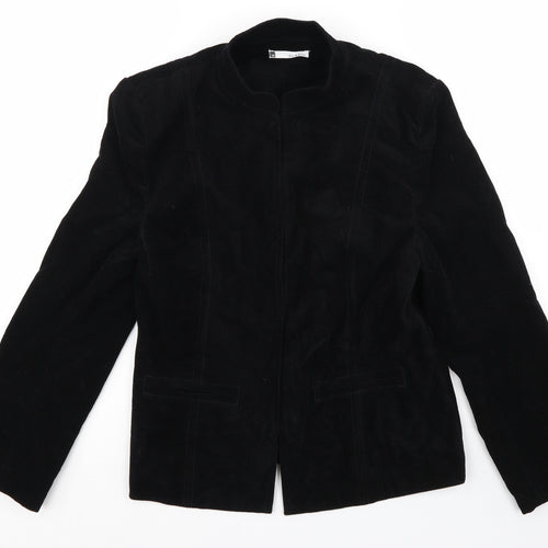 Viz a Viz Womens Black  Flannel Jacket  Size 14