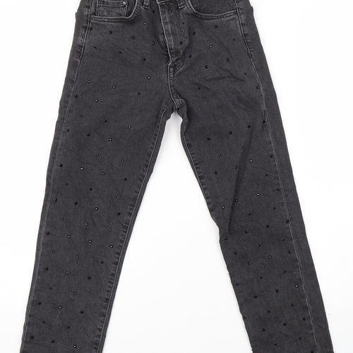 Preworn Womens Black  Denim Trousers  Size 6 L25 in
