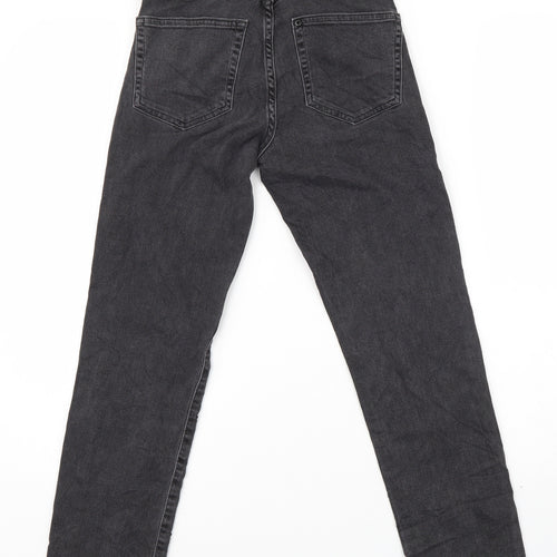 Preworn Womens Black  Denim Trousers  Size 6 L25 in