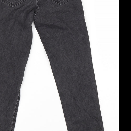 Preworn Womens Black  Denim Trousers  Size 6 L25 in