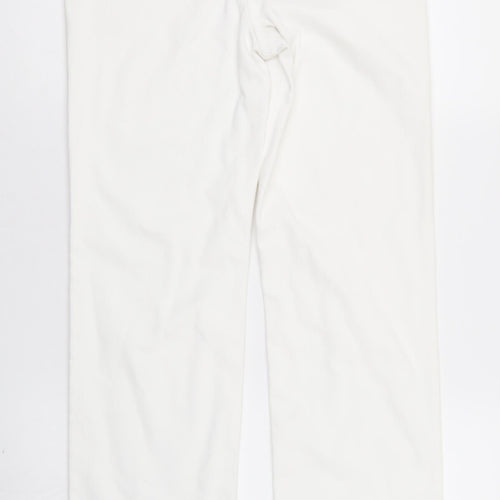M&S Womens White  Denim Straight Jeans Size 8