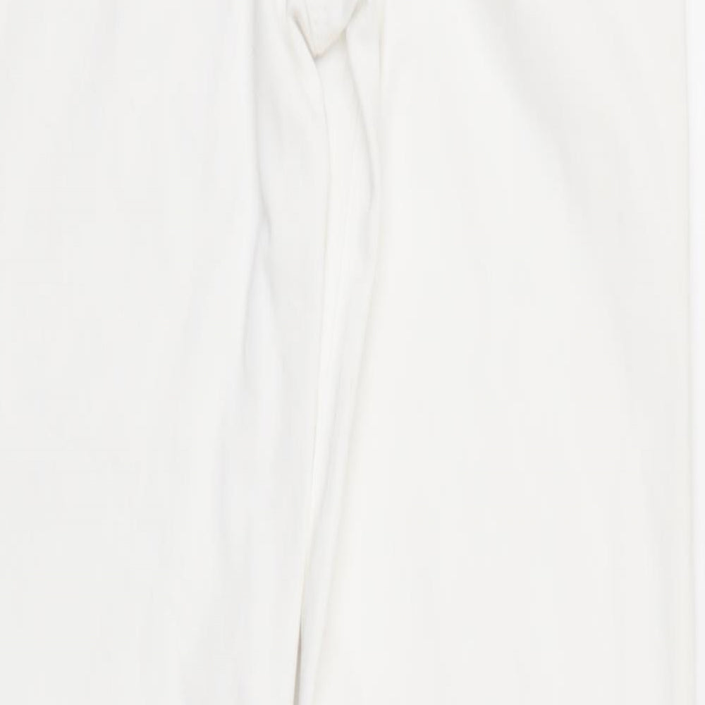 M&S Womens White  Denim Straight Jeans Size 8
