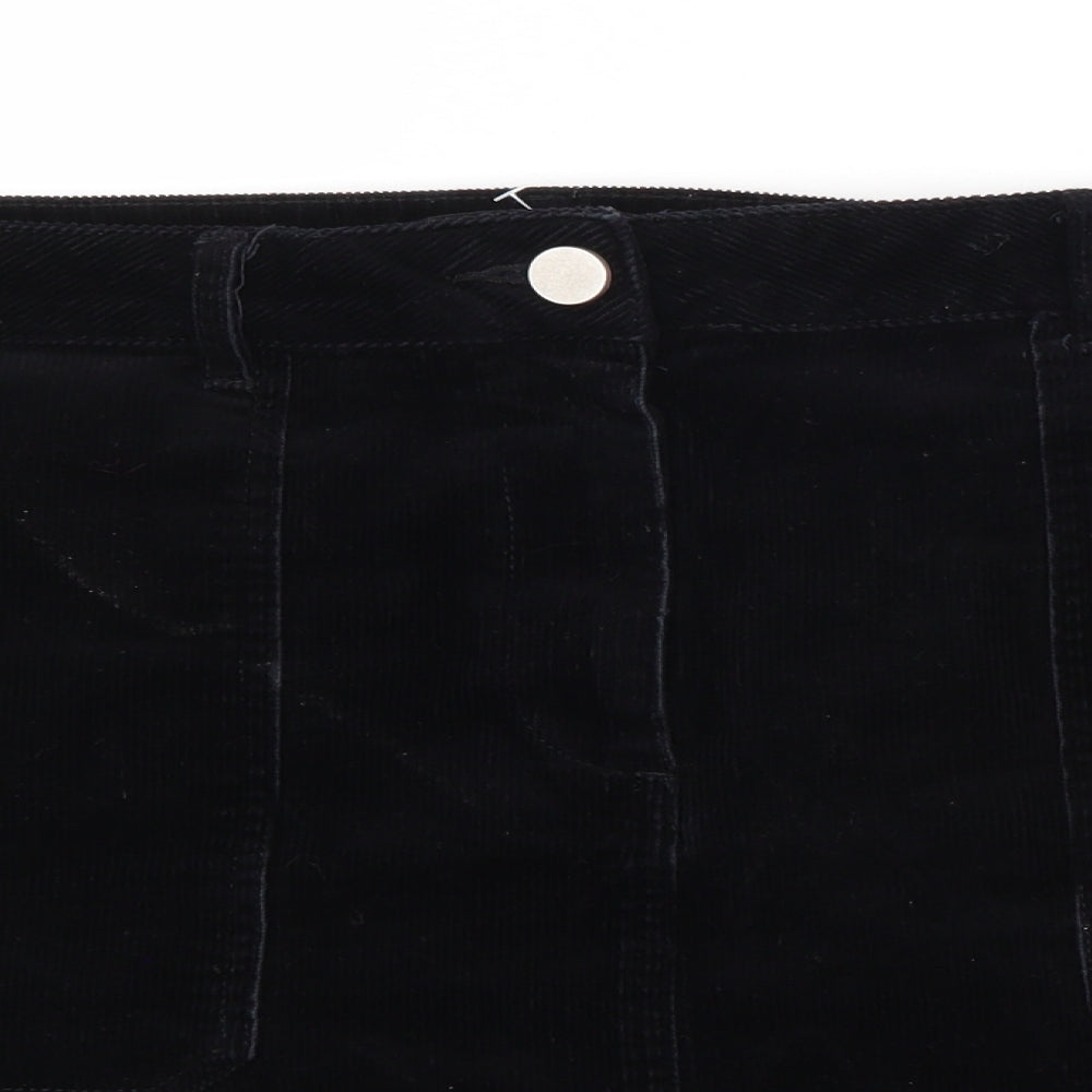 Dorthey Perkins Womens Black  Corduroy Straight & Pencil Skirt Size 18