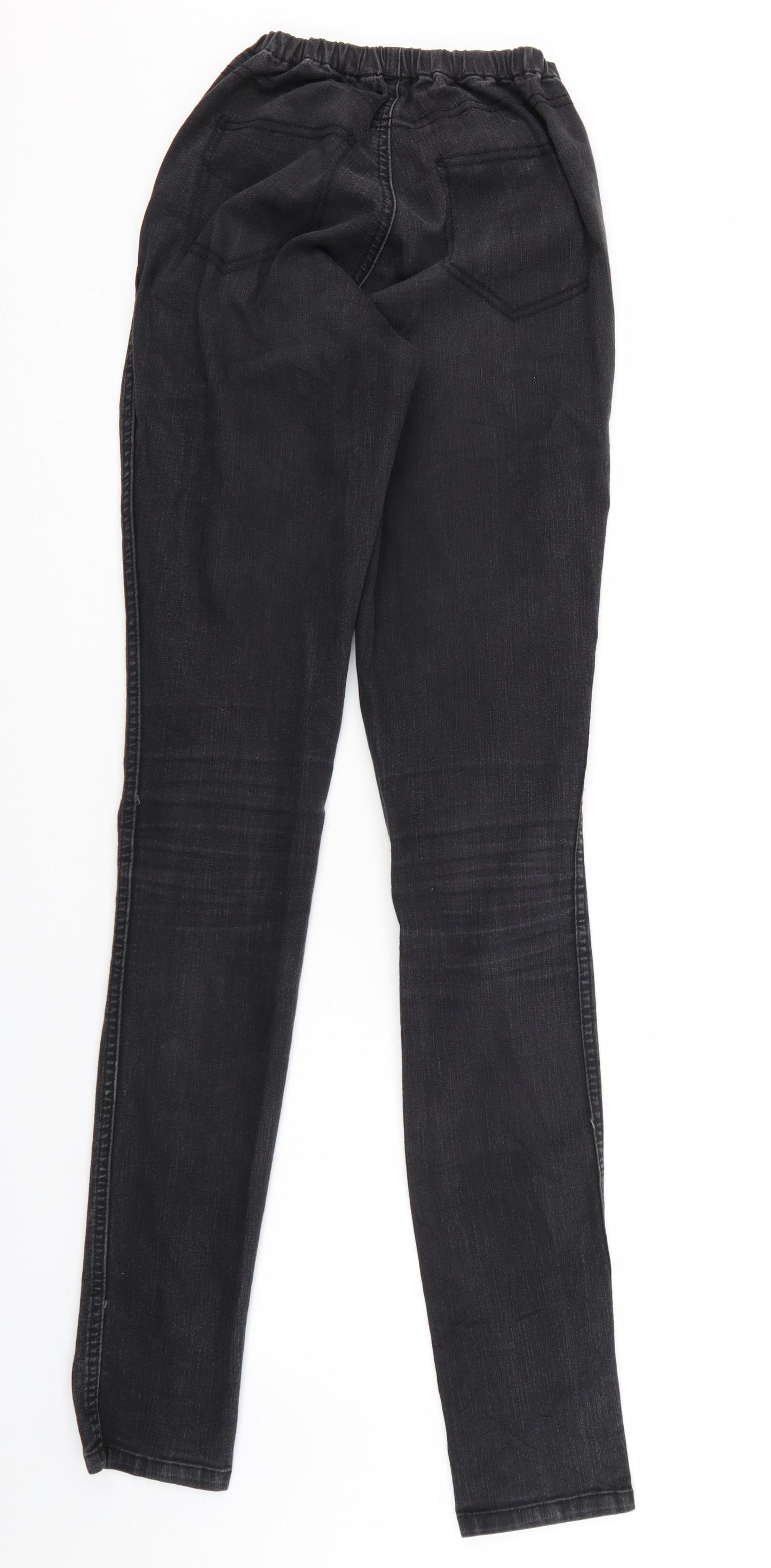 Moto Womens Black  Denim Jegging Leggings Size 10