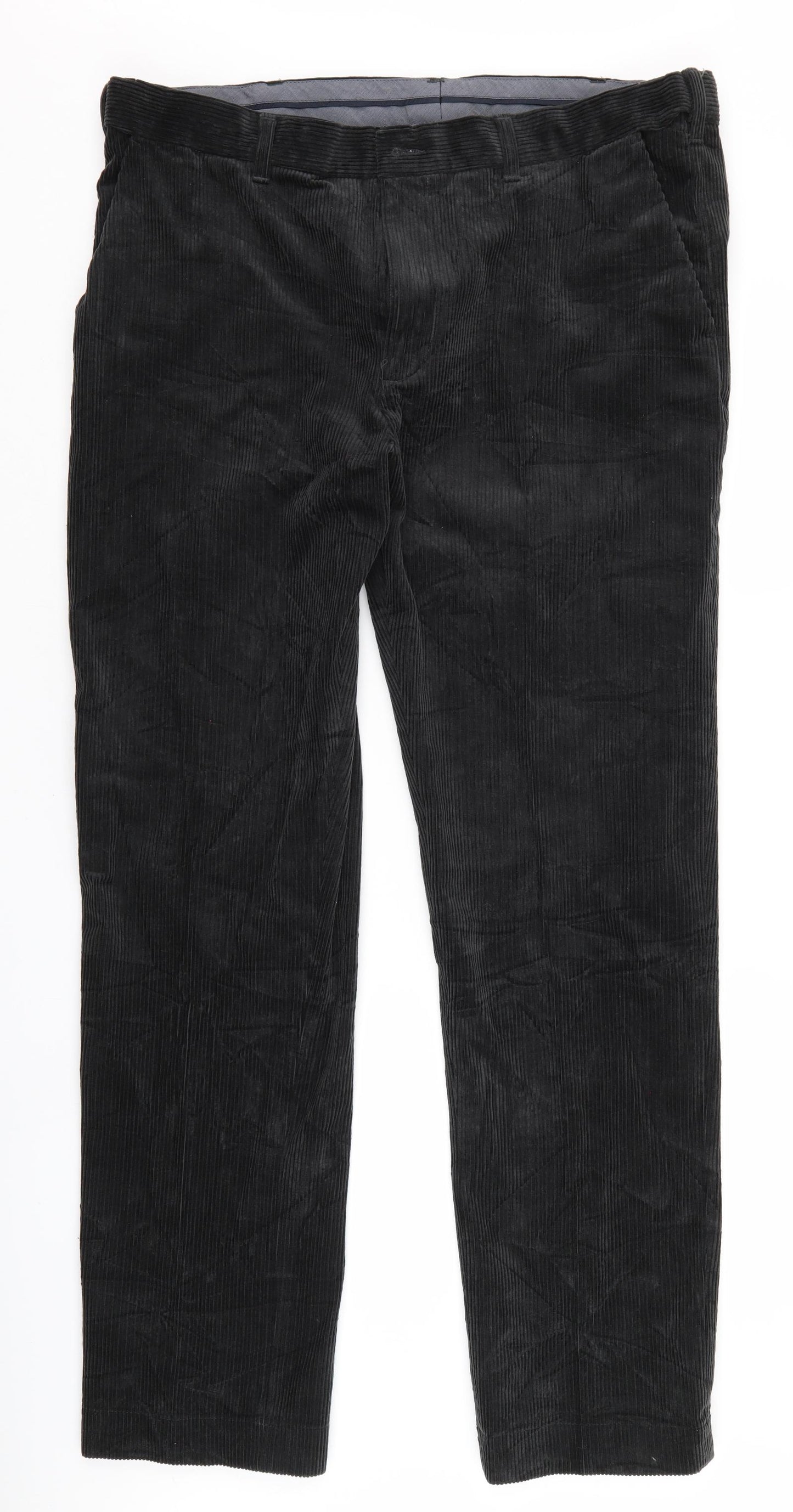 M&S Mens Grey  Corduroy Trousers  Size 40 in L33 in