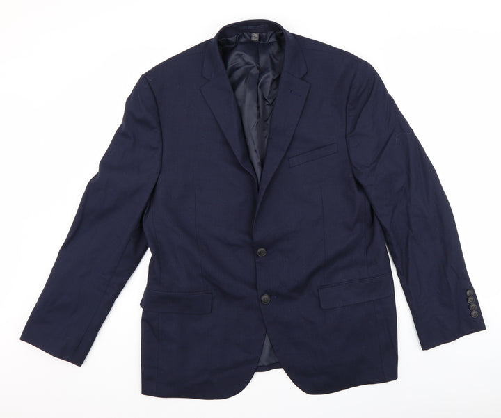 m&S Mens Blue Jacket Blazer Size 42