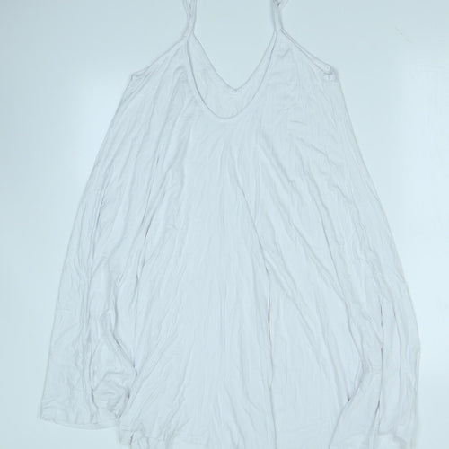 Boohoo Womens White   Tank Dress  Size 14