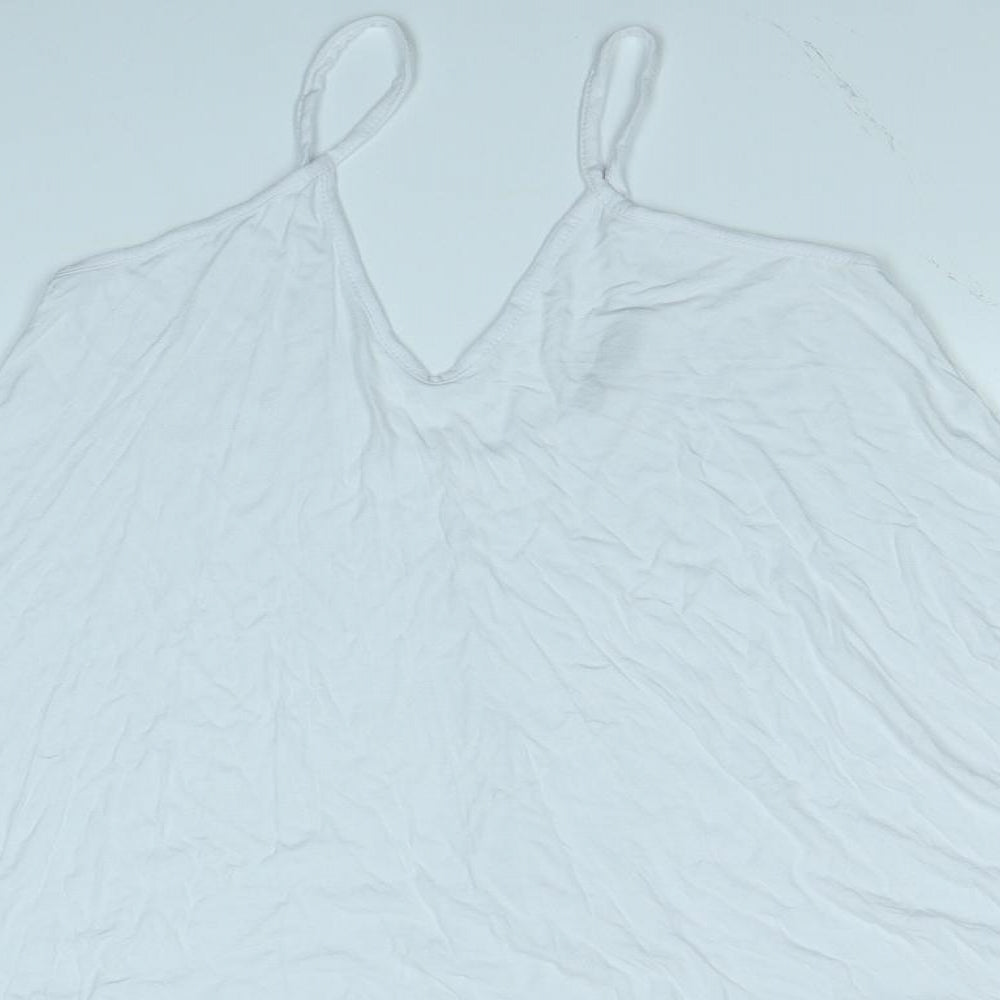 Boohoo Womens White   Tank Dress  Size 14