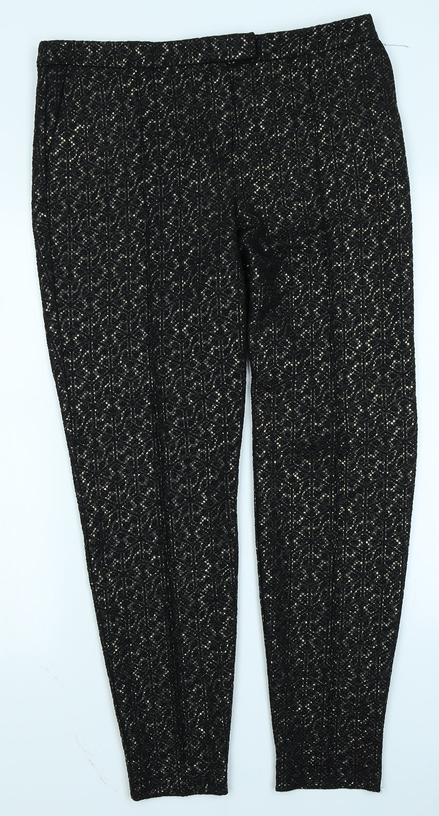 NEXT Womens Black   Trousers  Size 14 L26 in