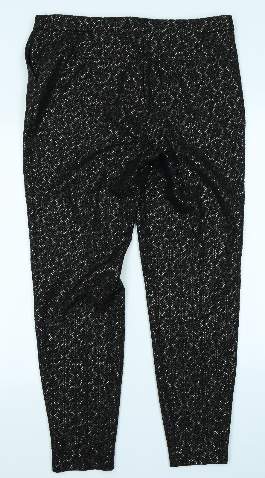 NEXT Womens Black   Trousers  Size 14 L26 in