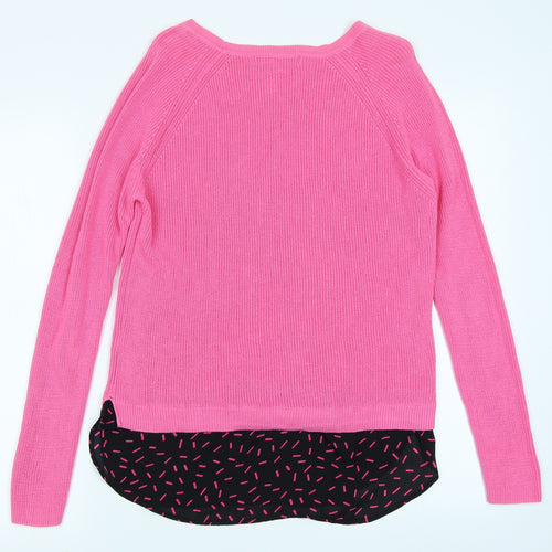 M&S Collection Womens Pink   Pullover Jumper Size 14