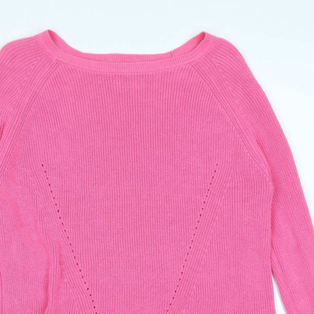 M&S Collection Womens Pink   Pullover Jumper Size 14