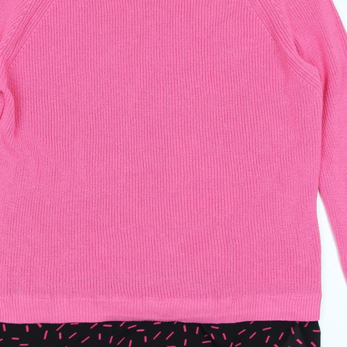 M&S Collection Womens Pink   Pullover Jumper Size 14