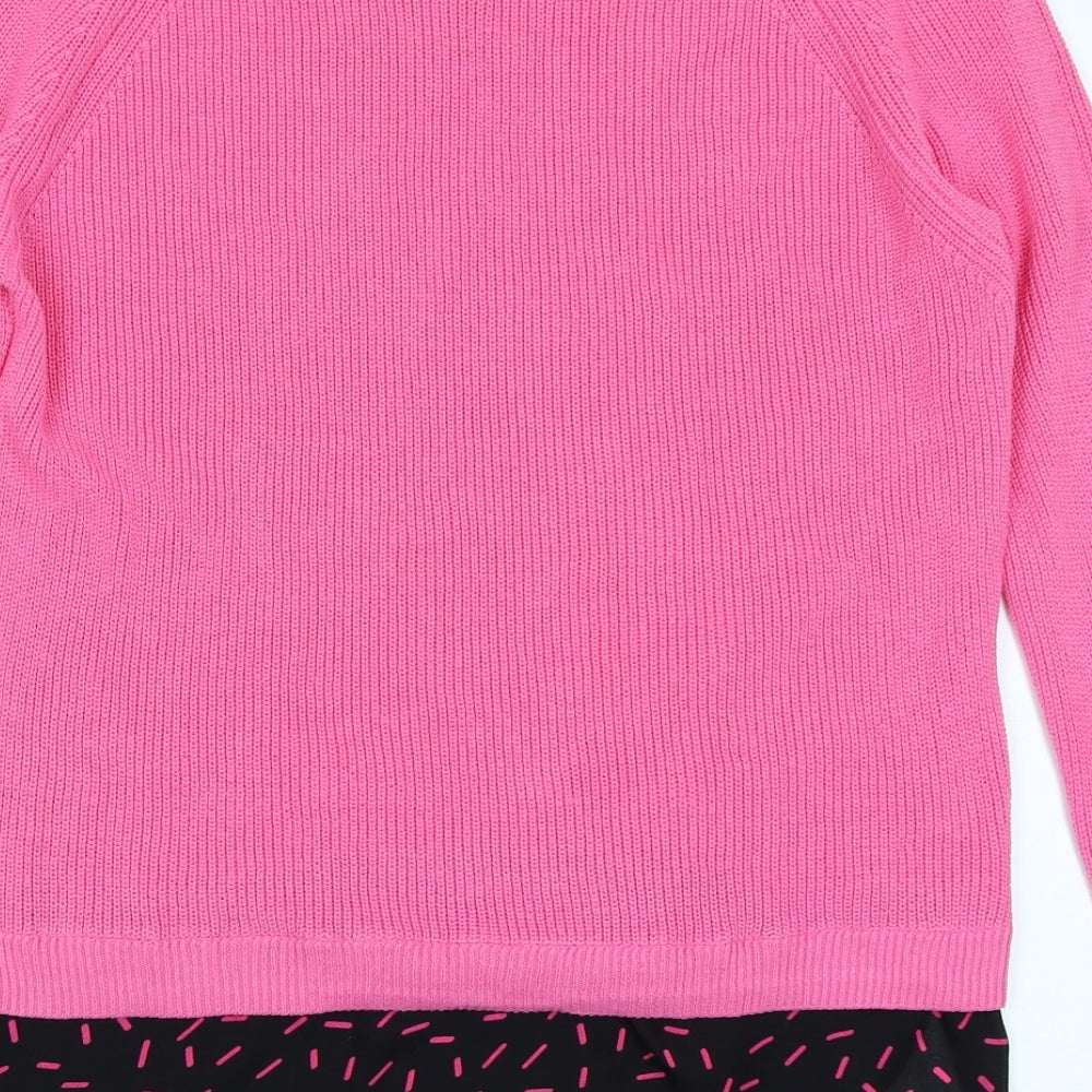 M&S Collection Womens Pink   Pullover Jumper Size 14