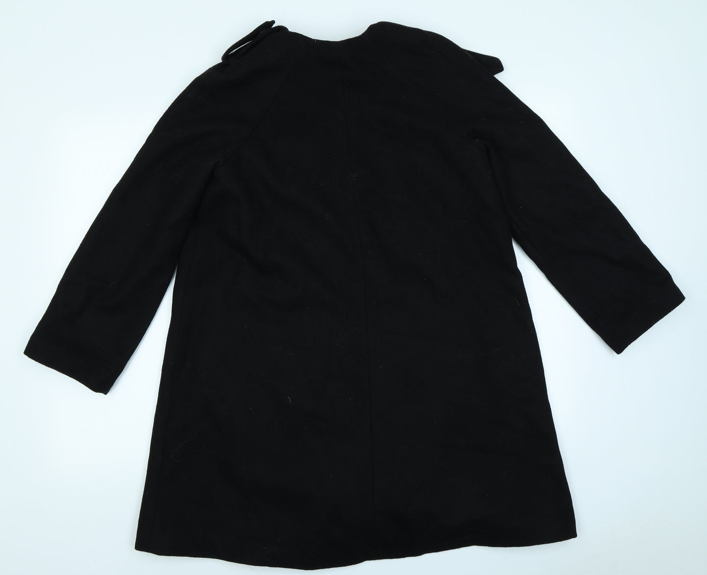 H&M Womens Black   Overcoat Coat Size 8
