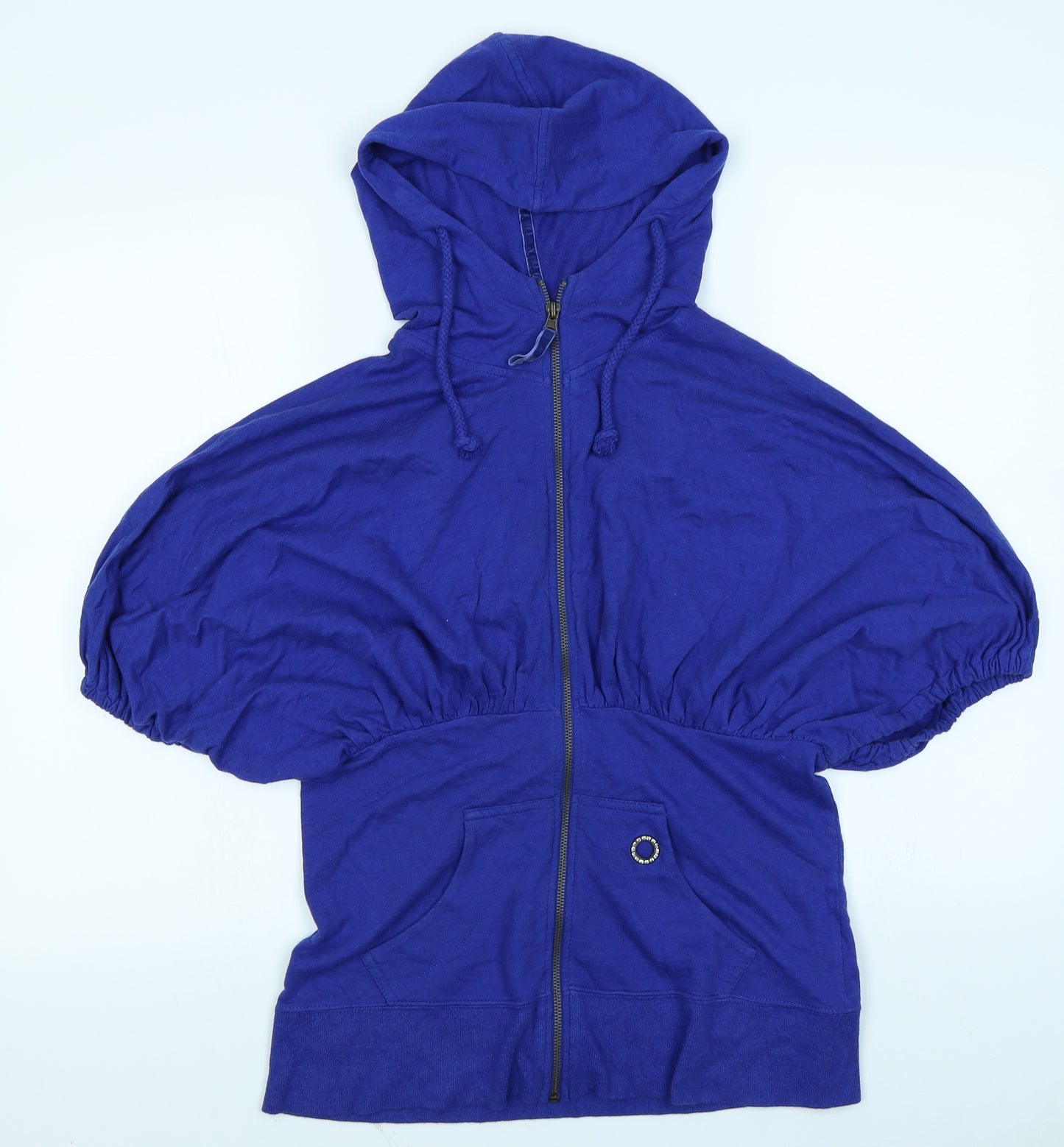 Denim CO Womens Blue   Full Zip Hoodie Size 12