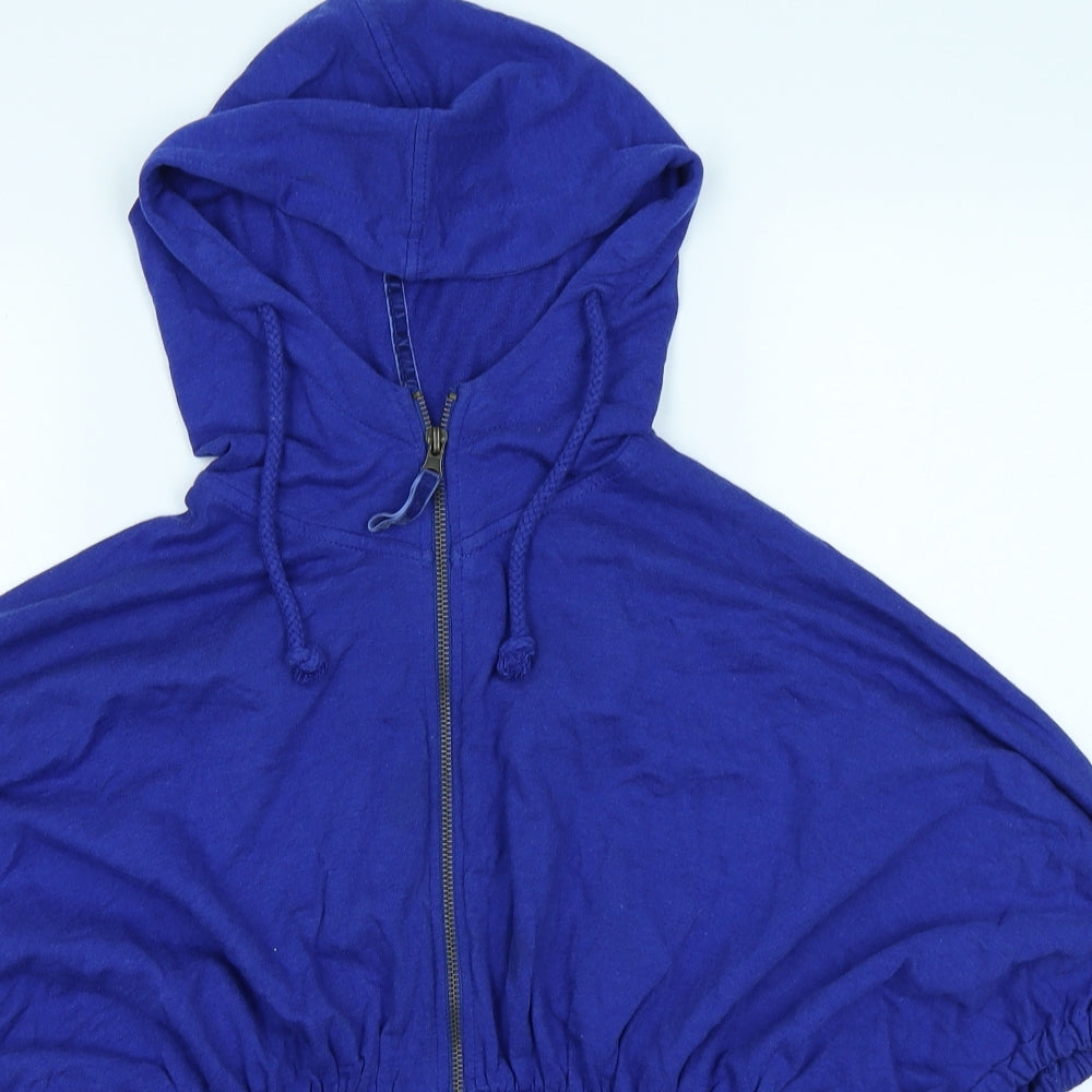 Denim CO Womens Blue   Full Zip Hoodie Size 12