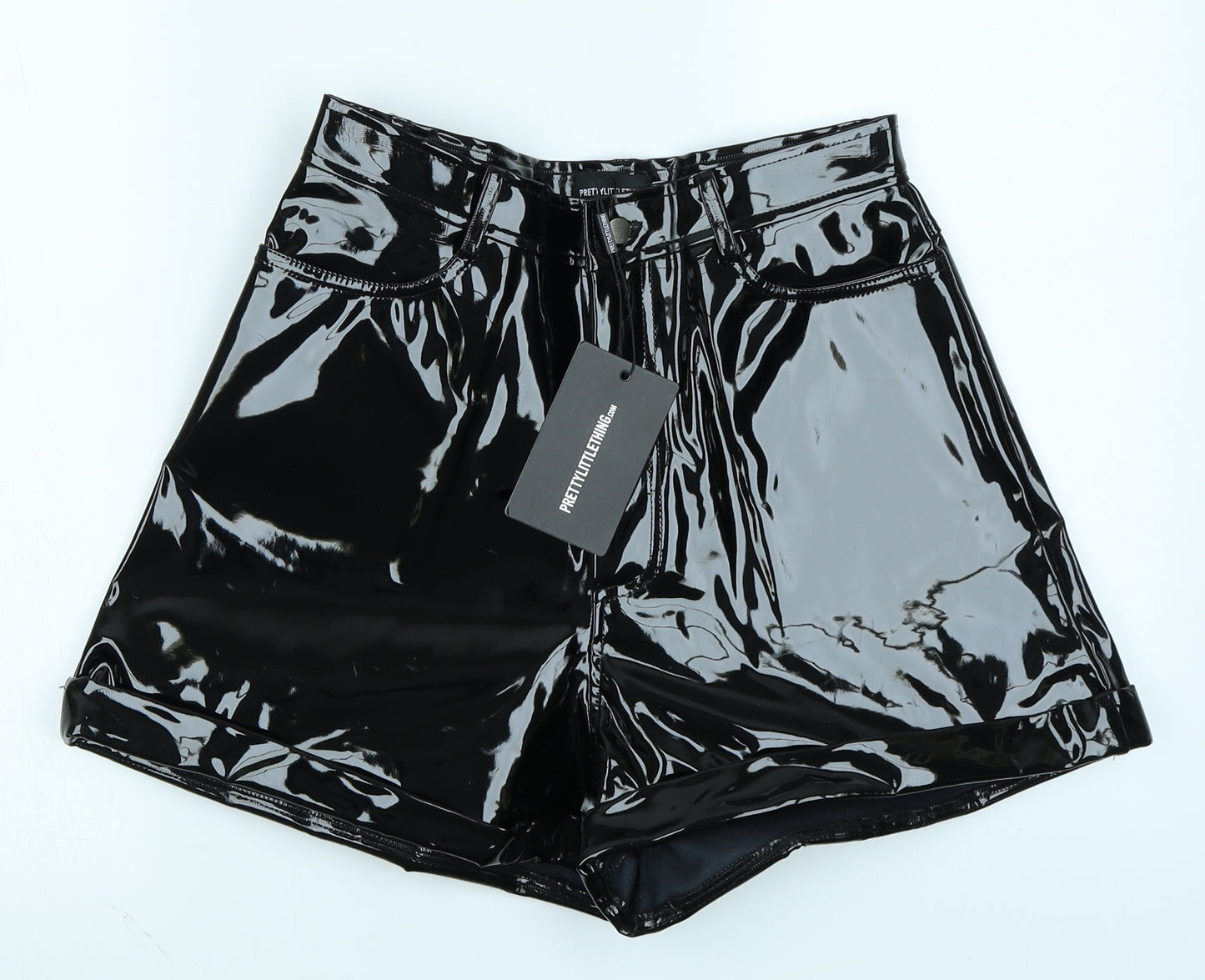 Pretty Little Thing Womens Black   Sailor Shorts Size 8