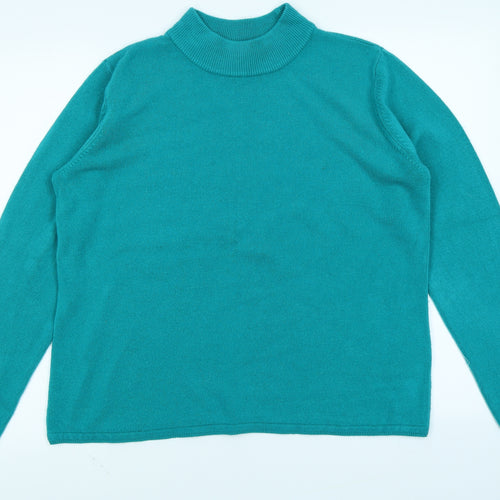 BM Womens Green   Pullover Jumper Size M