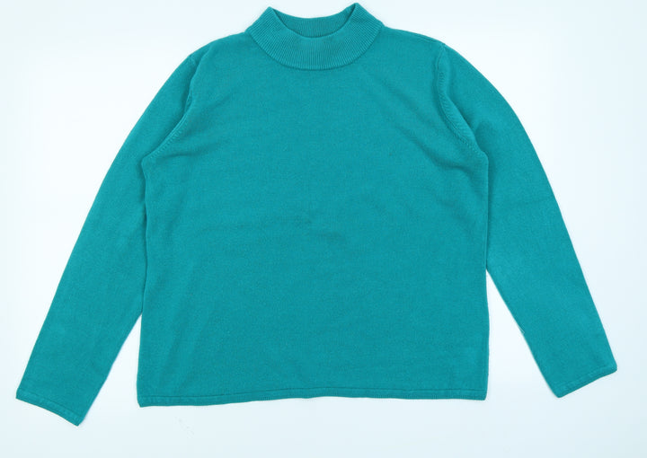 BM Womens Green   Pullover Jumper Size M
