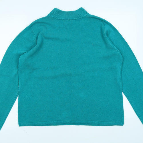 BM Womens Green   Pullover Jumper Size M
