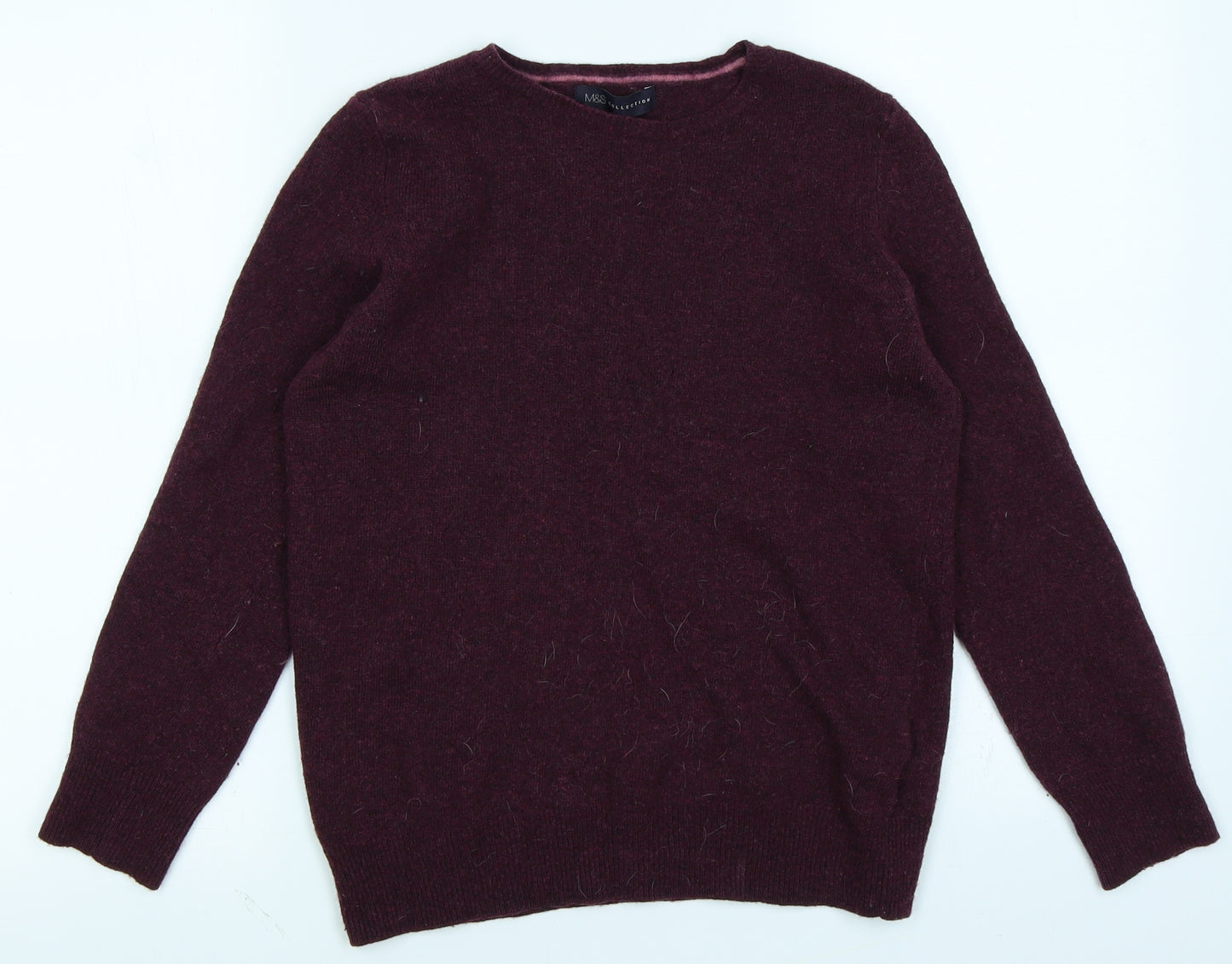 M&S Collection Womens Purple   Pullover Jumper Size 10