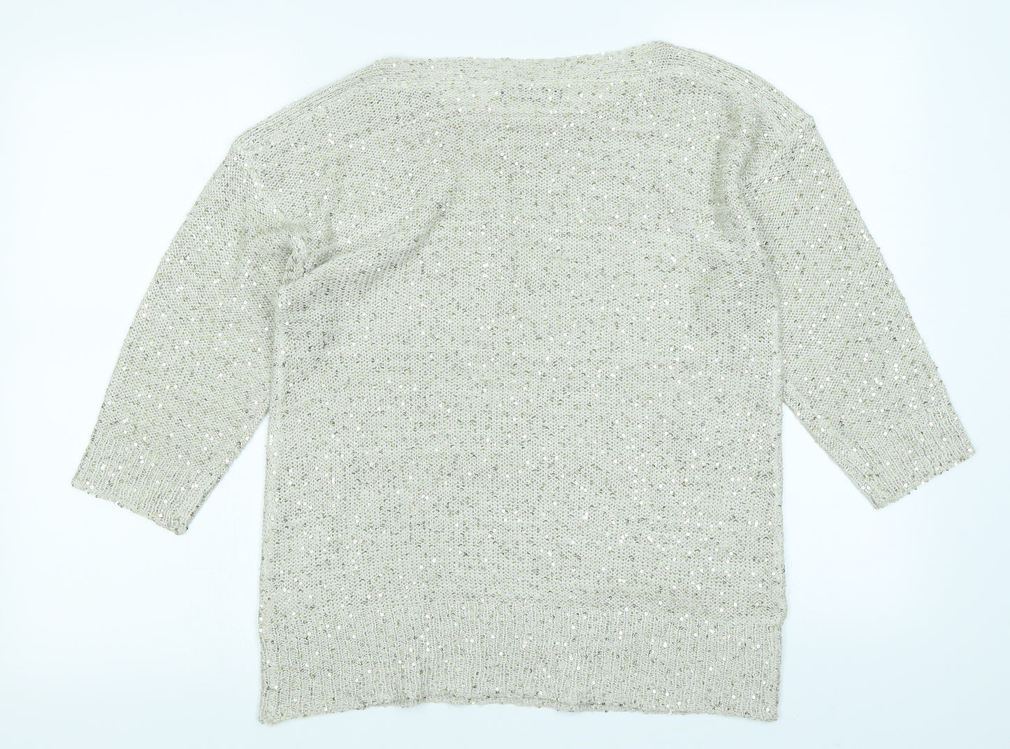 David Emanuel Womens Gold   Pullover Jumper Size S
