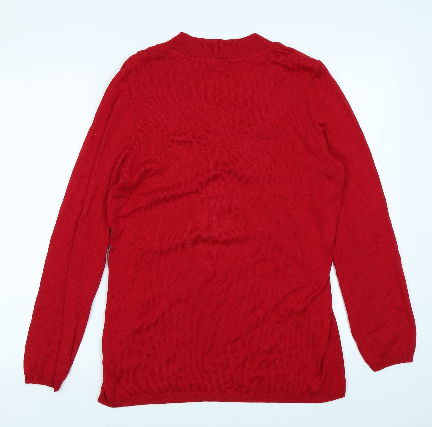 Moda Womens Red   Pullover Jumper Size 12