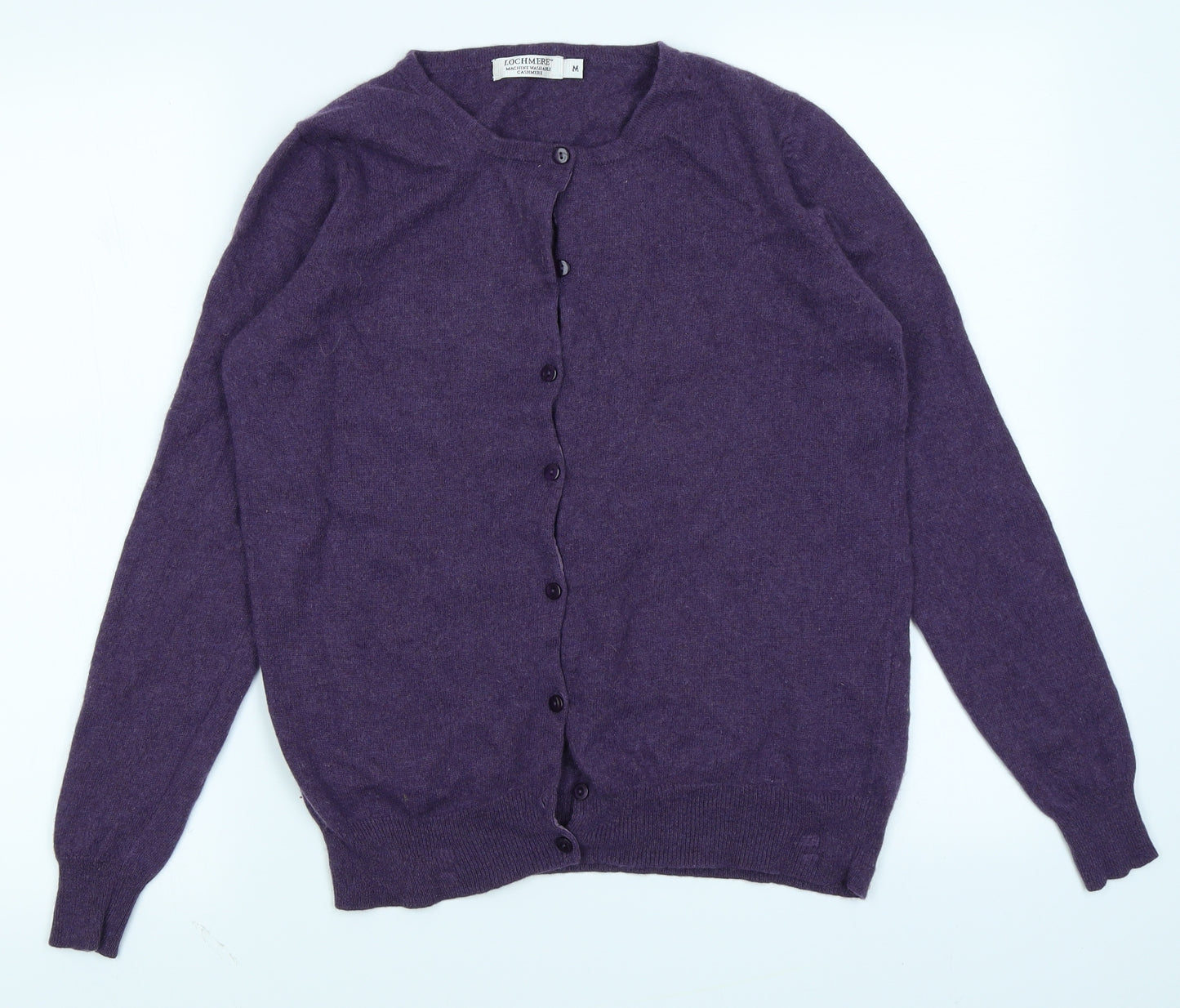 Lochmere Womens Purple   Cardigan Jumper Size M