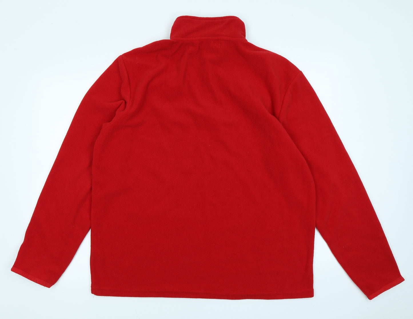 Atlasformen Mens Red  Fleece Pullover Sweatshirt Size L