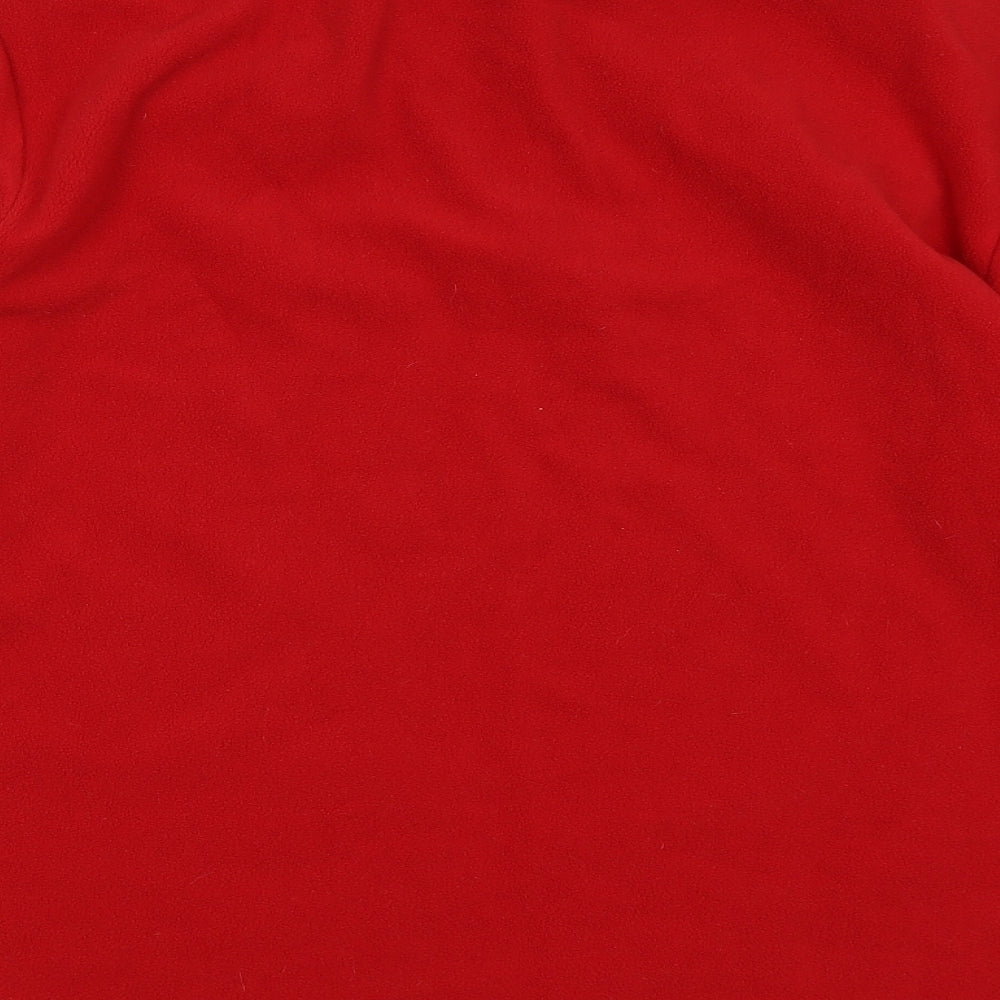 Atlasformen Mens Red  Fleece Pullover Sweatshirt Size L